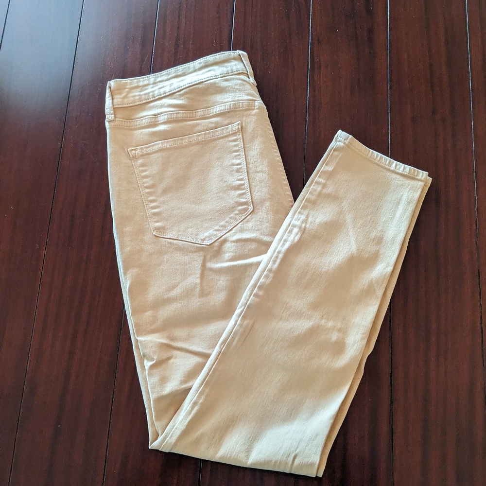 Old Navy, Women's Rockstar Super Skinny High Rise Jeans, Size 14, Tan